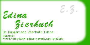 edina zierhuth business card